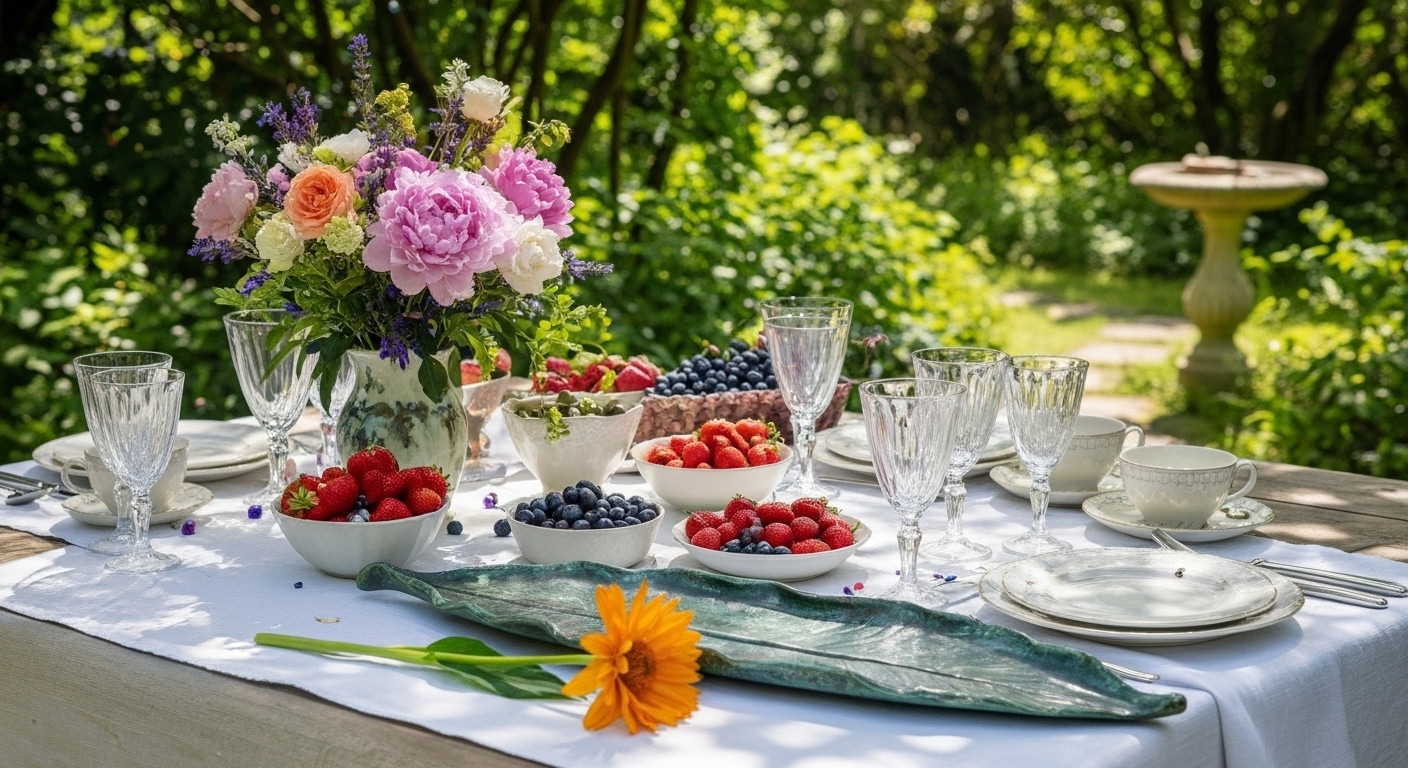szmaragdowy liść chrzanu półmisek szmaragdowy liść chrzanu półmisek